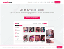 Tablet Screenshot of panty.com